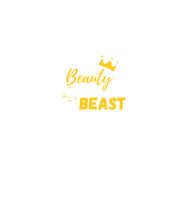Wake Up Beauty Time To Beast model negru pe tricou