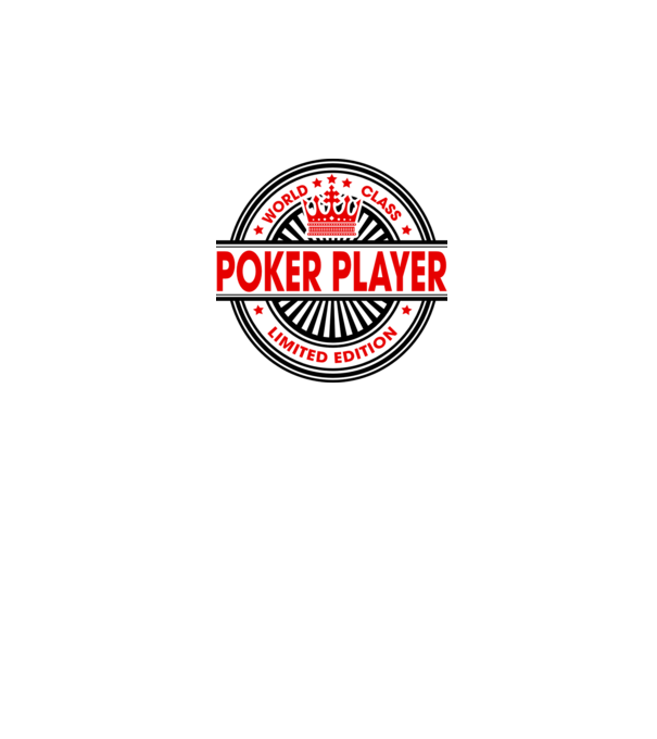 World class JUCĂTOR POKER model alb pe tricou
