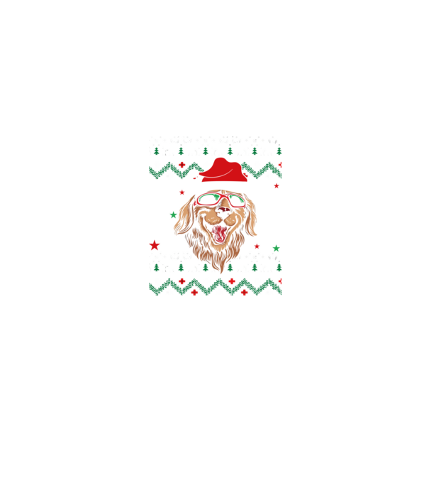 Ugly sweater dog model negru pe tricou