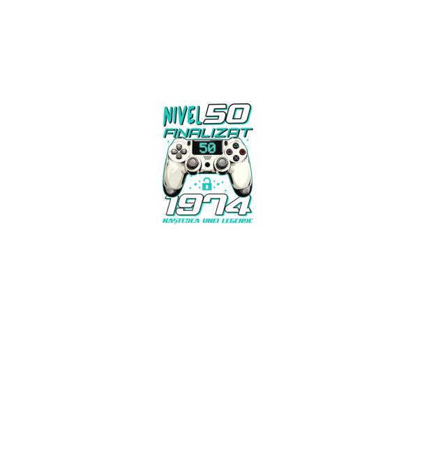 Nivel finalizat 50 1975 model gri pe tricou