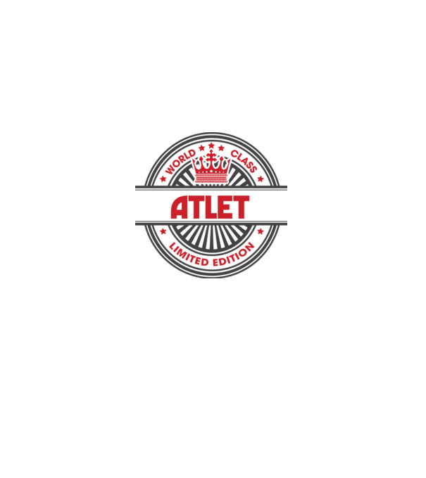 atlet model alb pe tricou