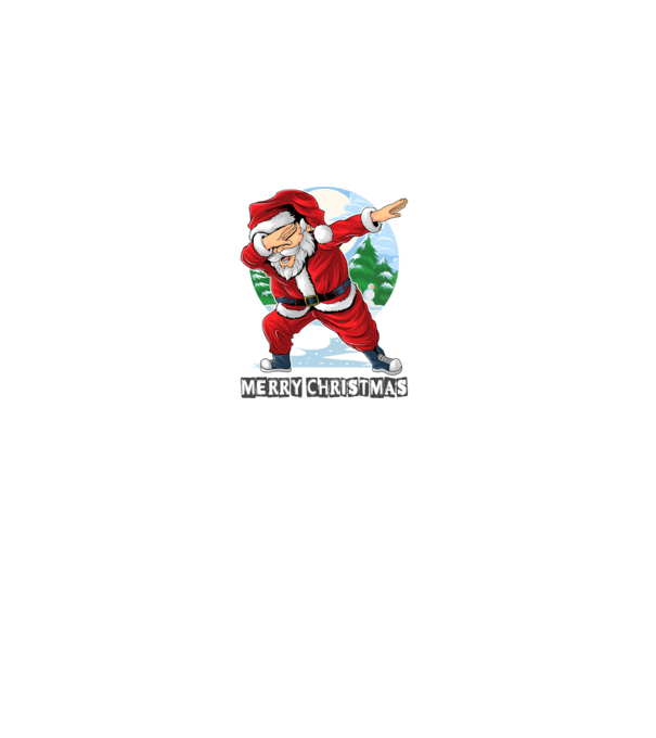 Santa merry christmas model alb pe tricou