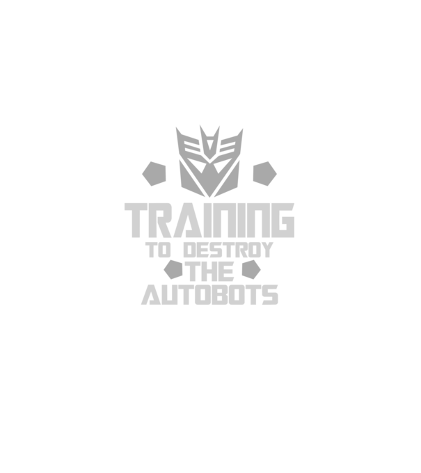 Training to destroy the autobots model negru pe tricou