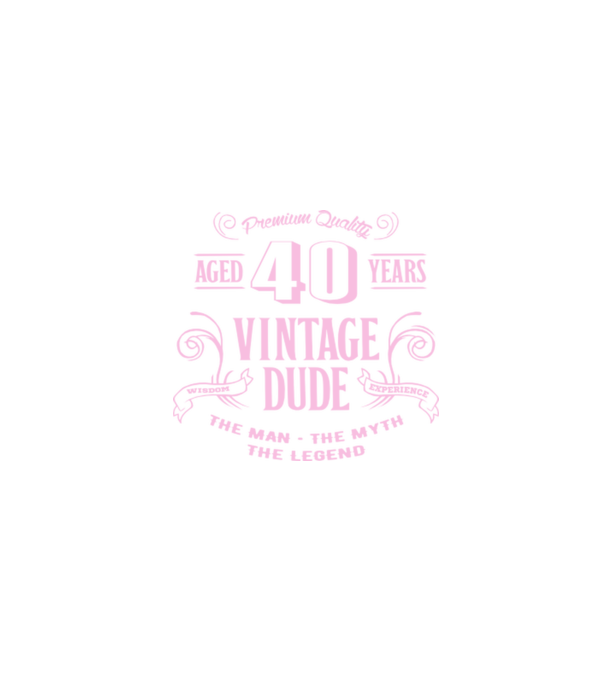 Vintage Dude - 40 model albastru închis pe tricou