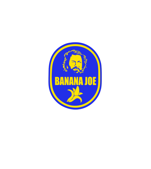 Banana Joe model alb pe tricou