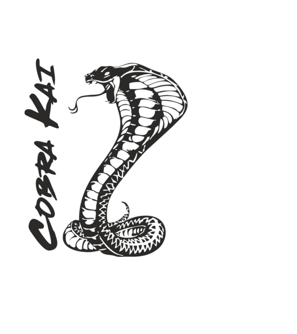 cobra kai black model negru pe tricou