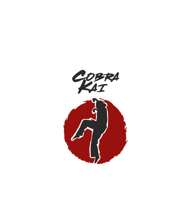 cobra kai larusso model alb pe tricou