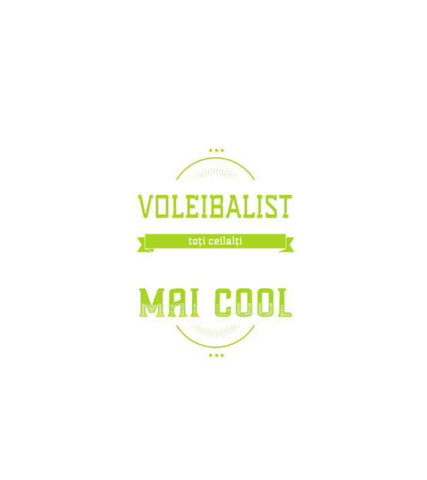 Sunt un voleibalist, la fel ca toți ceilalți, dar mult mai cool model negru pe tricou