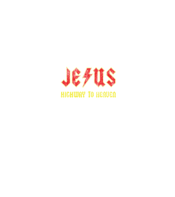 JESUS HIGHWAY TO HEAVEN model negru pe tricou