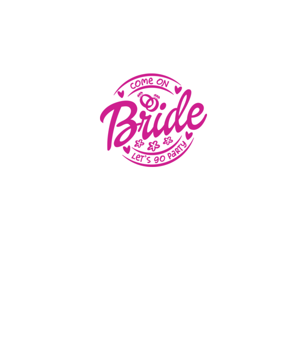 Bride Barbie lets go party model alb pe tricou