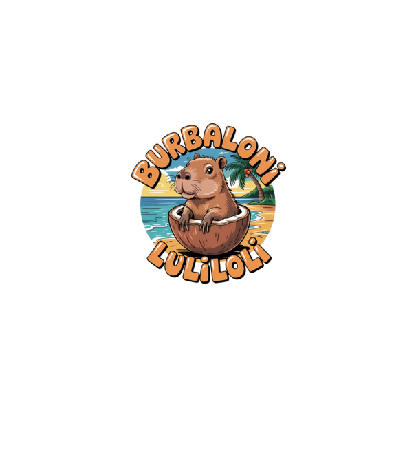 Burbaloni Luliloli model negru pe tricou
