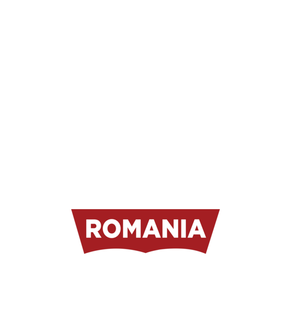 România levis model negru pe tricou