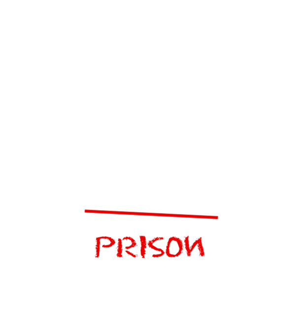 Back to prison - școală model negru pe tricou