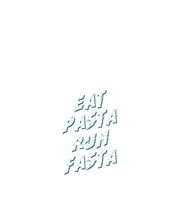eat pasta run fasta model negru pe tricou