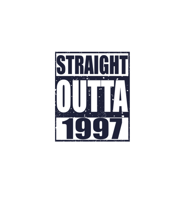 Straight Outta - 1997 model nisipiu pe tricou