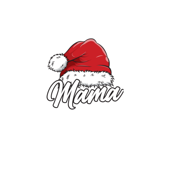 mama Santa Hat model turcoaz pe tricou