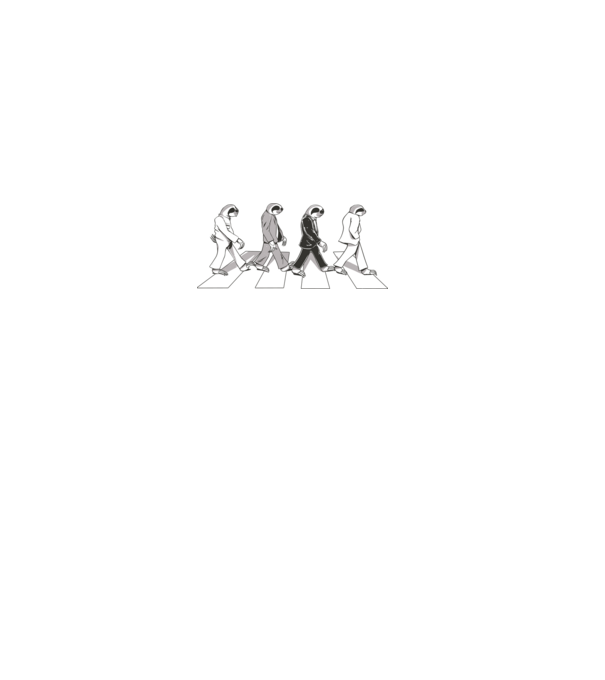 Beatles model negru pe tricou