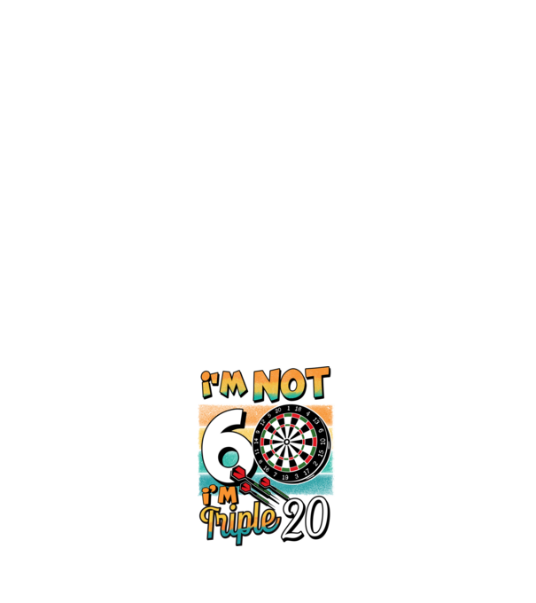 Darts Birthday 60 years old model negru pe tricou
