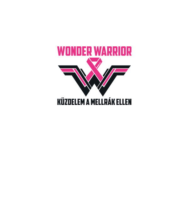 WONDER WARRIOR model alb pe tricou