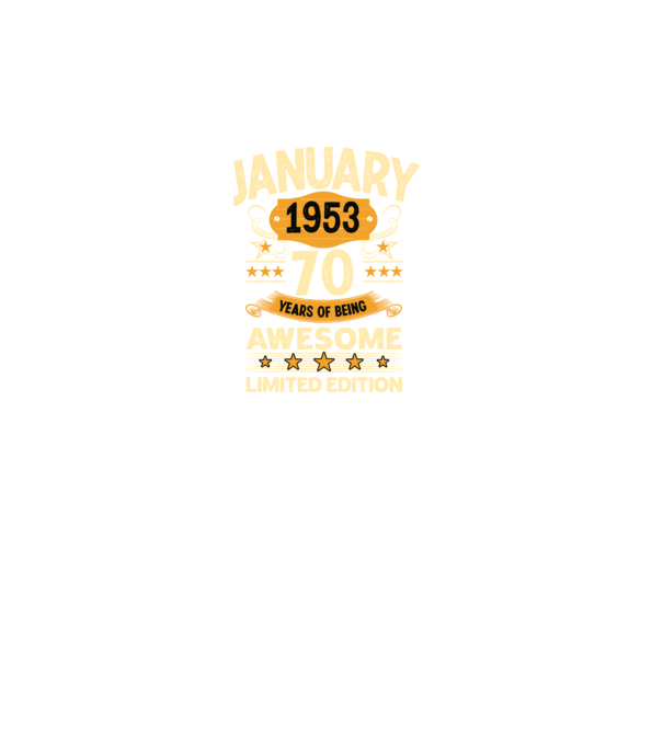 January 1953 70 years of being limited edition model turcoaz pe tricou