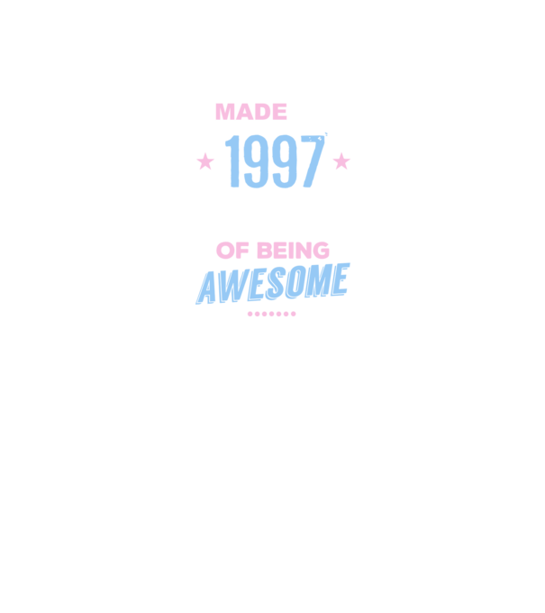 Made in - 1997 model mov pe tricou