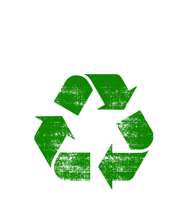 RECYCLE model negru pe tricou