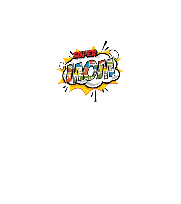 Comic Mom model gri pe tricou