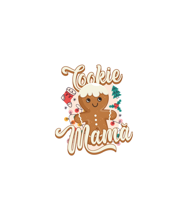 Cookie mamă model alb pe tricou