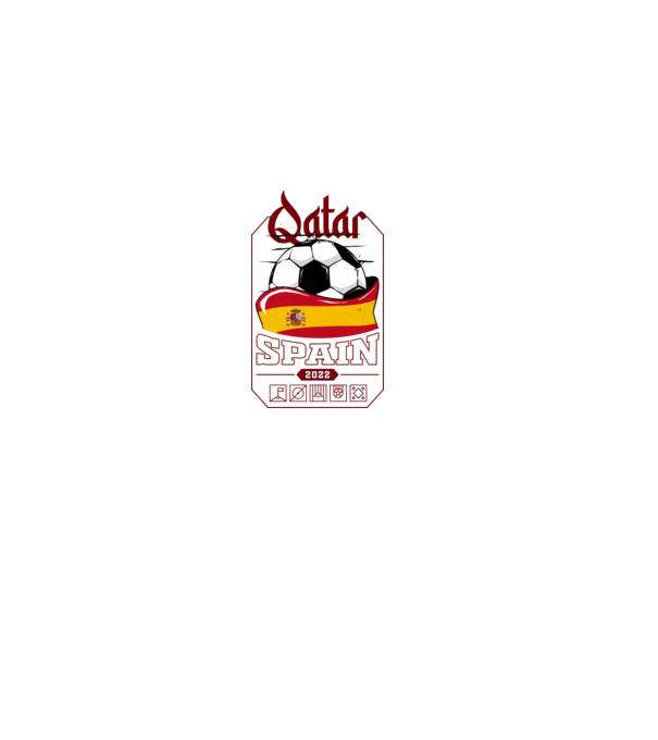 Qatar teams Spain model negru pe tricou