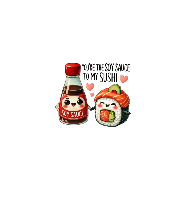 Soy Sauce to my Sushi model albastru deschis pe tricou