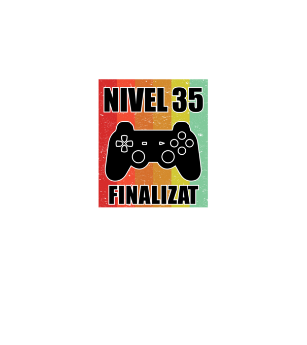 Nivel 35 finalizat model negru pe tricou