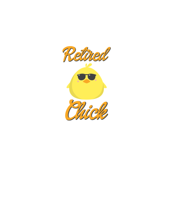 Retired chick model alb/roșu pe tricou