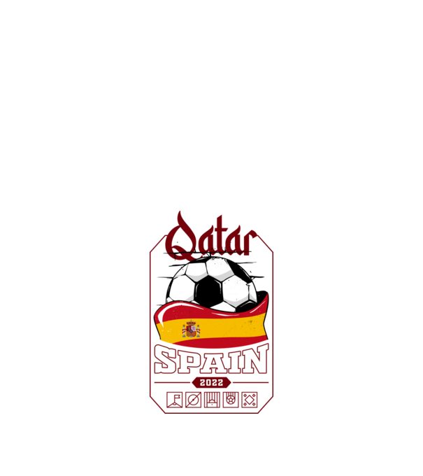 Qatar teams Spain model negru pe tricou