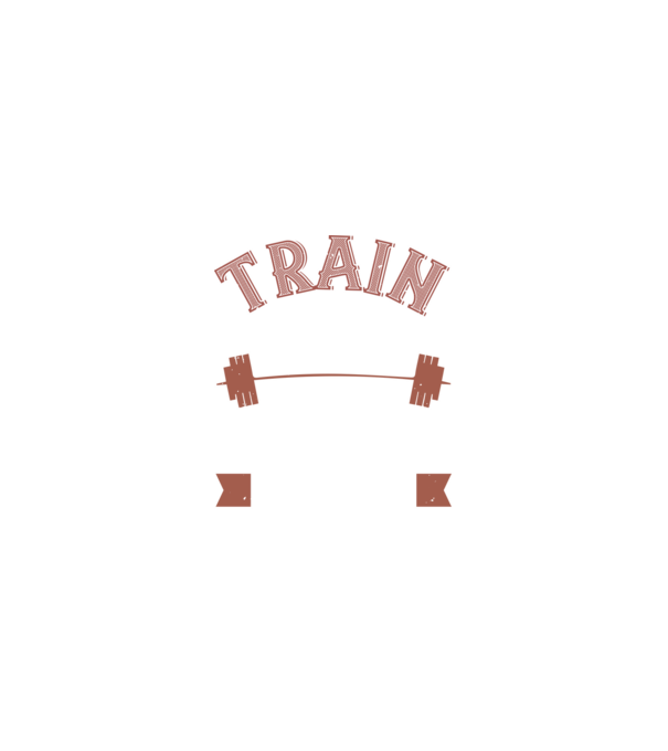 Train Hard model negru pe tricou