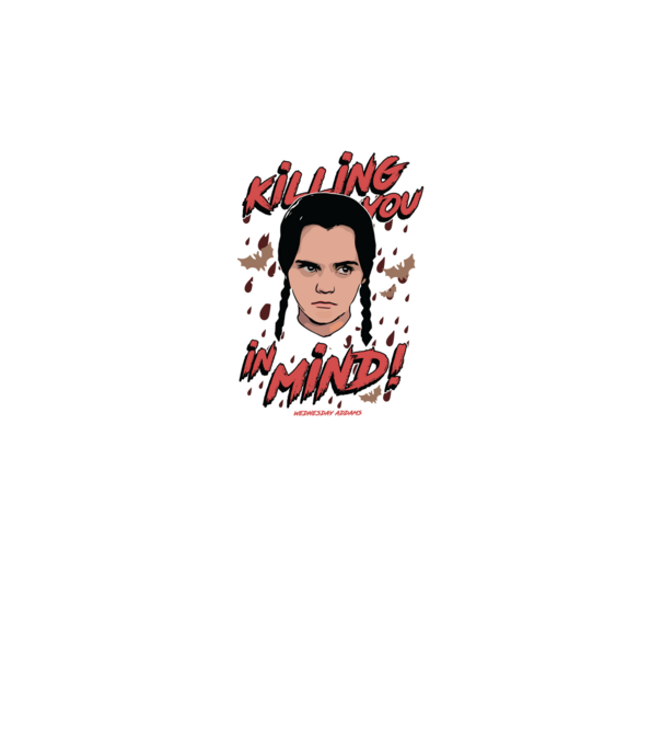 WEDNESDAY Killing You in my mind model negru pe tricou