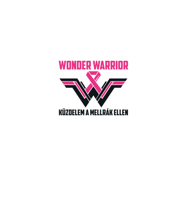WONDER WARRIOR model alb pe tricou
