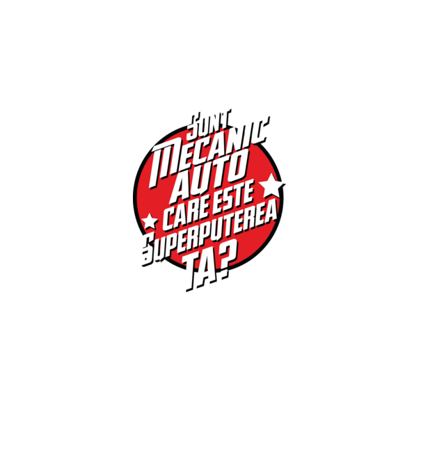 sunt mecanic auto, care este superputerea ta? model albastru jeanși pe tricou