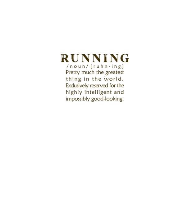 Running definition model alb pe tricou