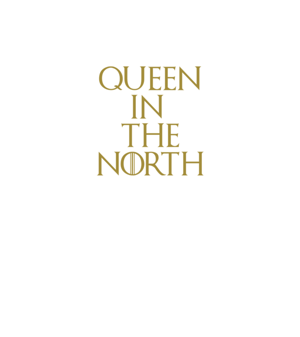 Queen in the North model negru pe tricou