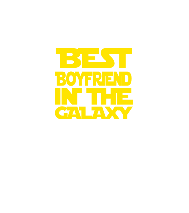 best boyfriend in the galaxy model negru pe tricou