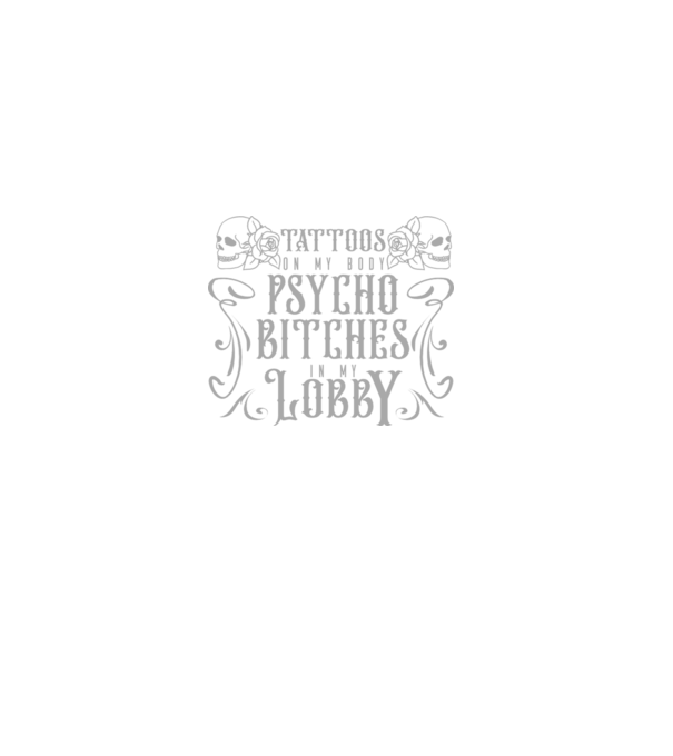 Psycho bitches model negru pe tricou