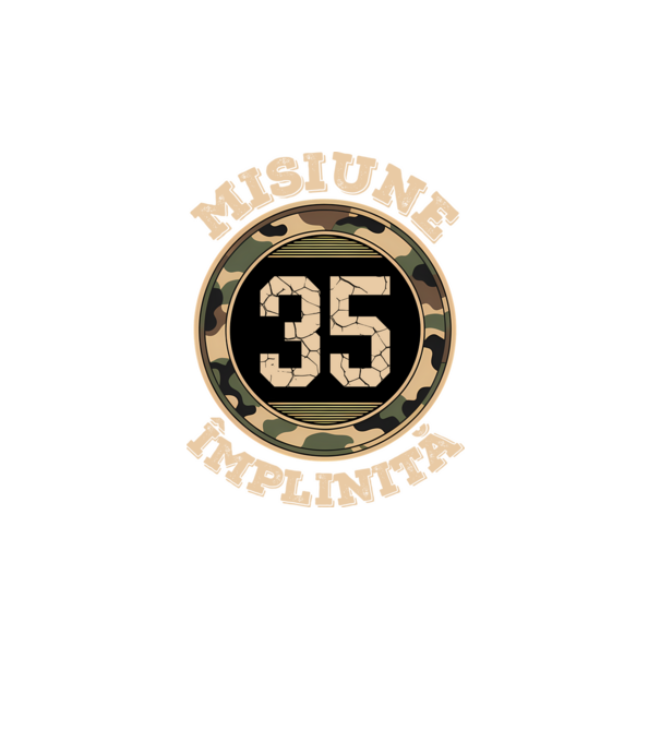 Misiune împlinită 35 model turcoaz pe tricou