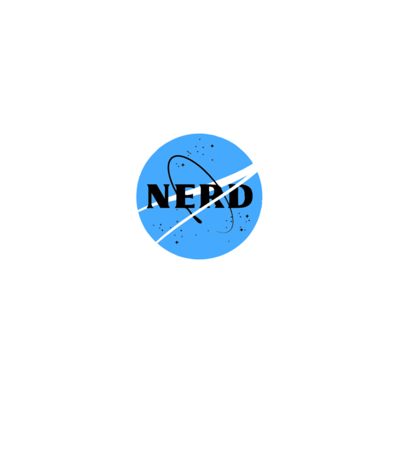 Nerd NASA model albastru deschis pe tricou