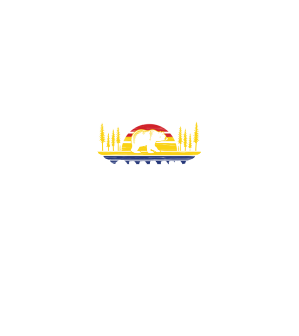 Land of Bears model negru pe tricou