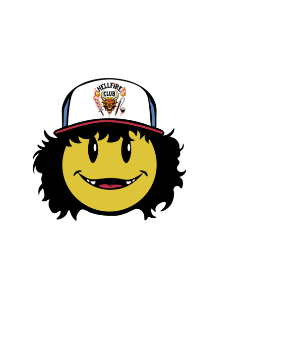 dustinhappyface model roșu pe tricou