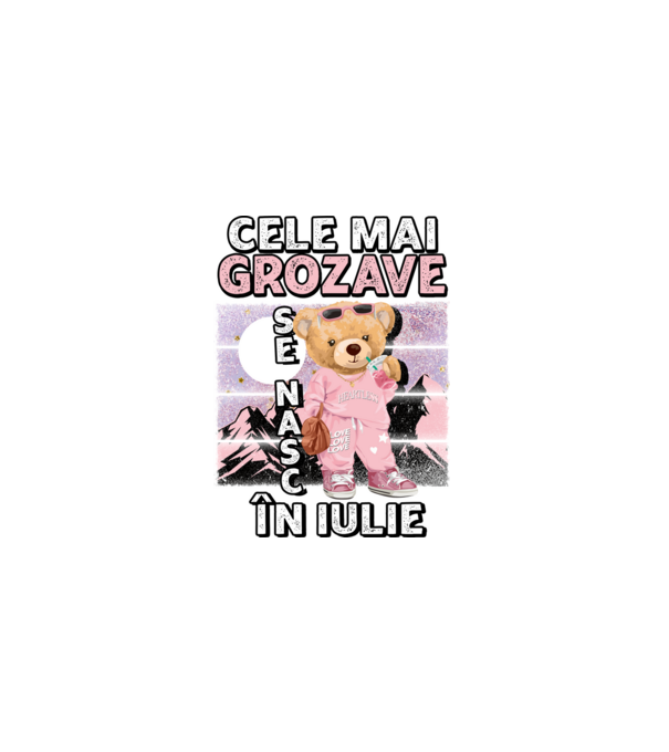 RETRO teddy fetişcană IULIE model negru pe tricou