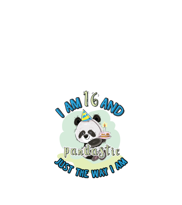PANDASTIC 16 model alb pe tricou