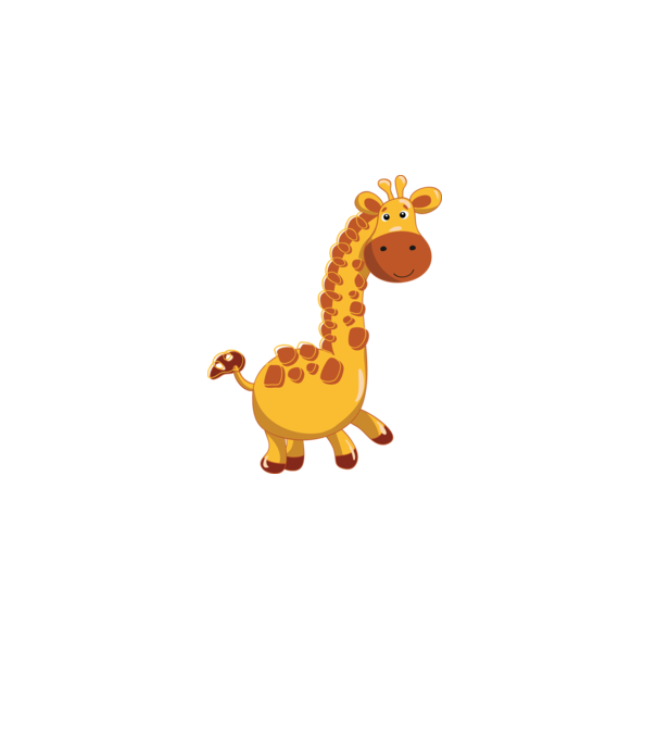 Cute giraffe model negru pe tricou