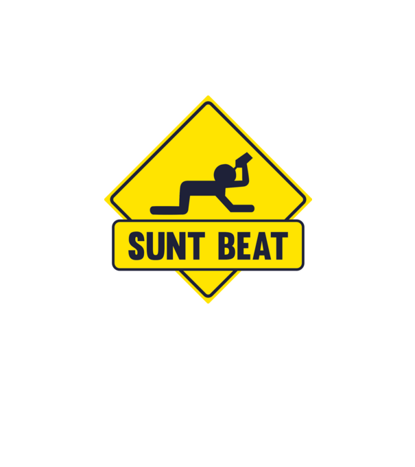 Sunt beat model alb pe tricou