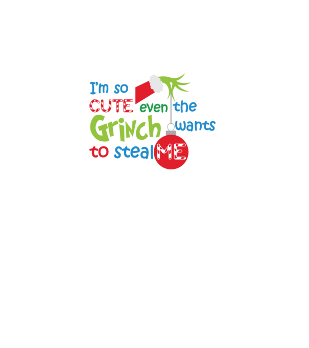 So cute Grinch model alb pe tricou